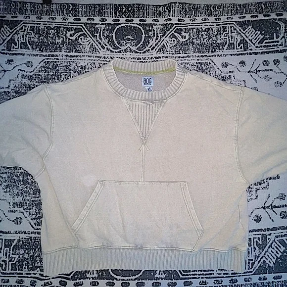 NWOT Urban Outfitters Oversized Ribbed Pullover Sweatshirt: Size S - Picture 3 of 3